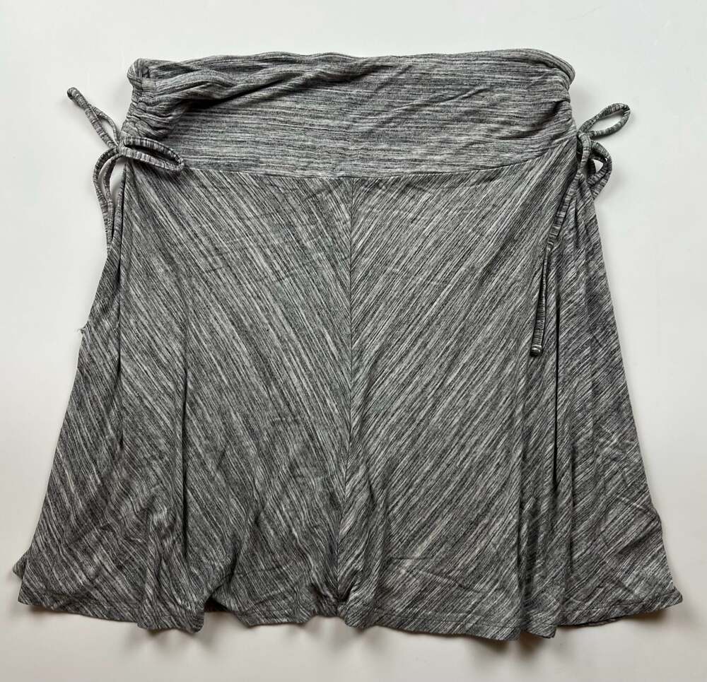 Dakini Women's Grey Dye Ruched Side A-Line Skirt Size L